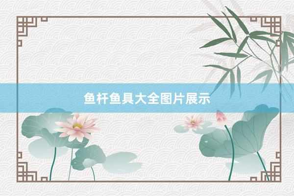 鱼杆鱼具大全图片展示
